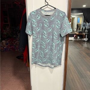 LuLaRoe Gray and Mint Short Sleeve Tee